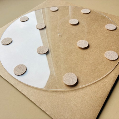 Turntable mat made - made, of