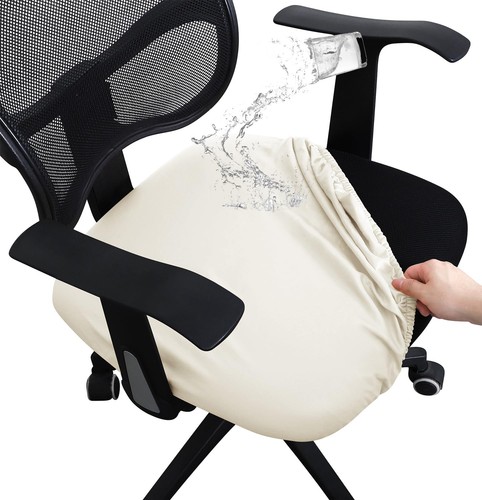 Waterproof cream office chair - waterproof,