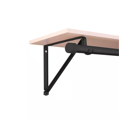 Matte black shelf and rod - matte,