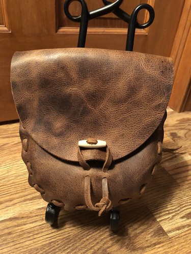 Handcrafted brown leather - handcrafted,