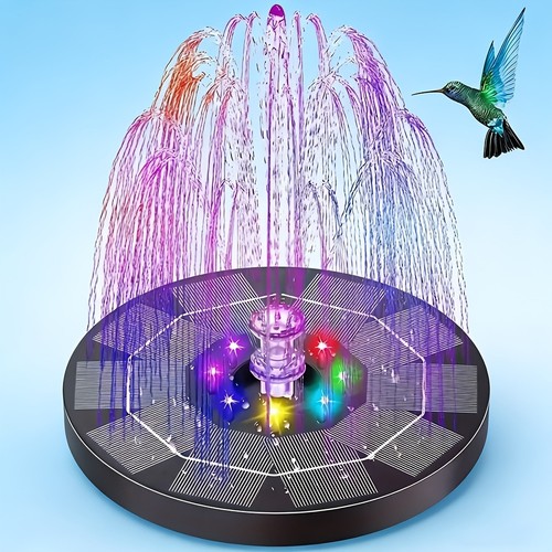 Led solar powered fountain - led,