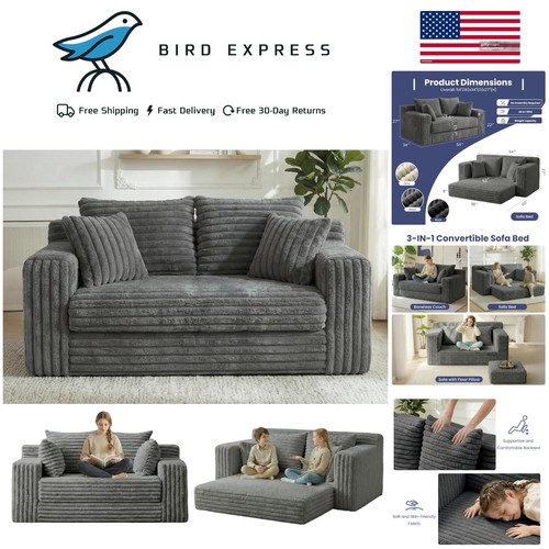 Convertible sofa bed - 3-in-1,