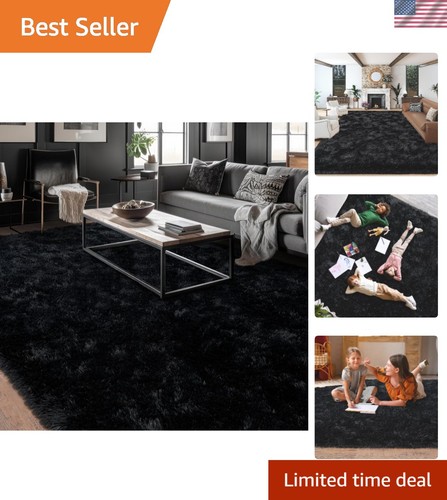 Classic 8x10 black shag area - classic,