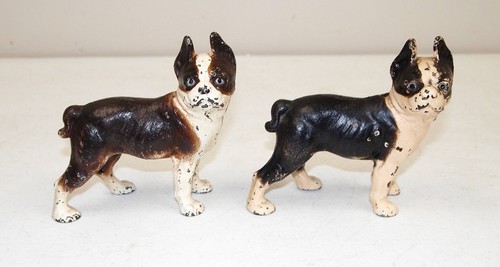 Vtg bull dog - boston, terrier