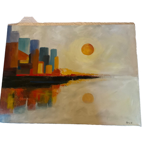 Abstract original hand painted - hand,