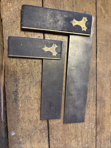 Vintage pair metal brass - brass, tri