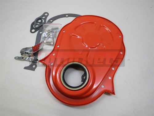 Bbc orange timing chain cover - bbc,