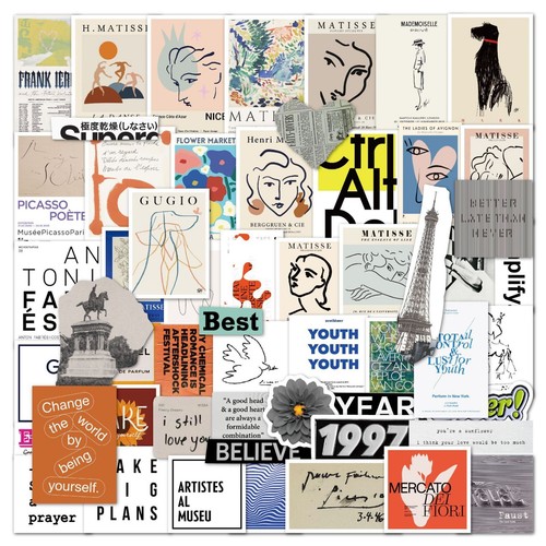300pcs famous painting vinyl - 300pcs,