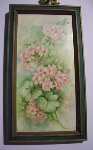 Vintage hand painted pink - hand,