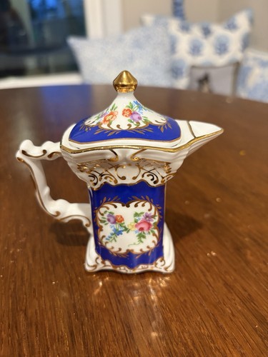 Mini teapot miniature colbalt - miniature,