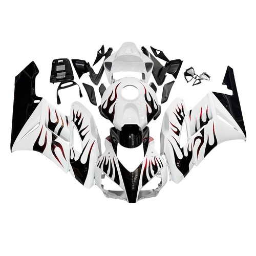White black red - black, flame