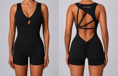 Backless hollow out short - hollow,