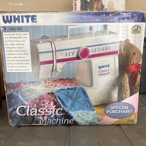 White classic 312 - white, sewing
