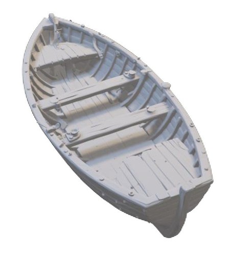 Resin printed dingy - printed,