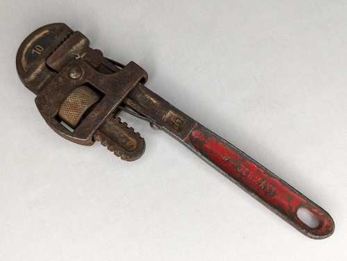 Vintage pipe wrench - vintage,