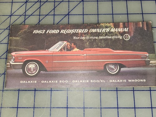 1963 ford owners manual - ford,