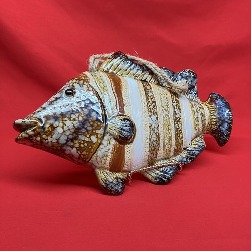 French majolica fish - fish, art