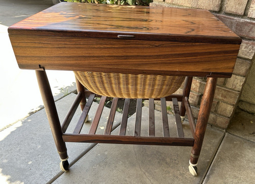 Danish modern rolling teak - modern,