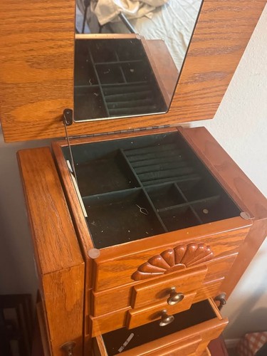 Large solid wood jewelry - large,