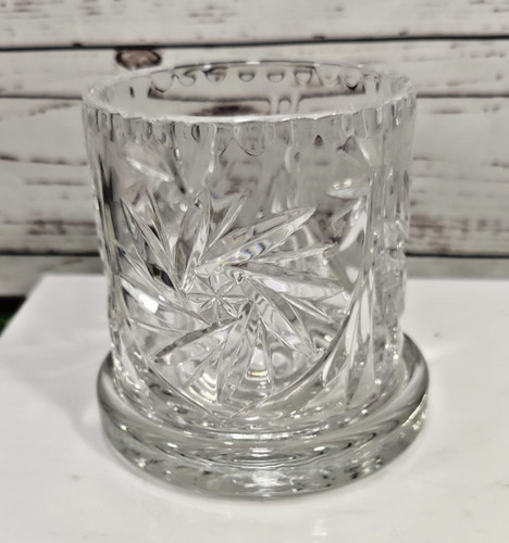 Cut crystal taper candleholder - taper,