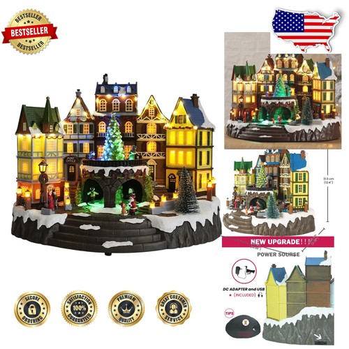 Large christmas village house - village,