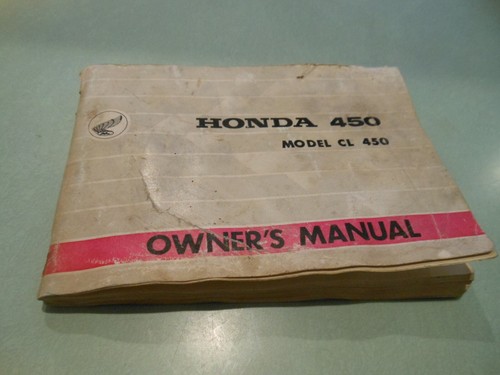 Honda oem model - 450, owner's