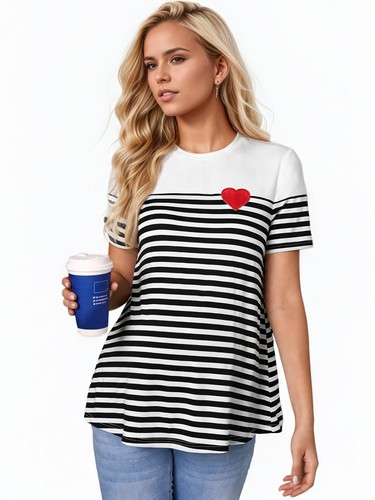 Maternity striped color block - maternity,