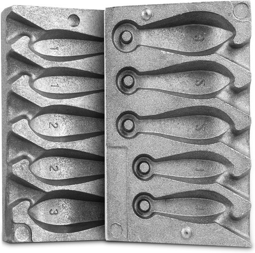 Sinker mold ounce with - with, 5