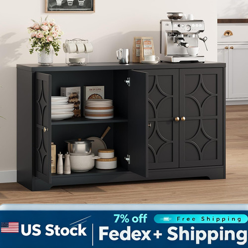 Modern black buffet - modern,