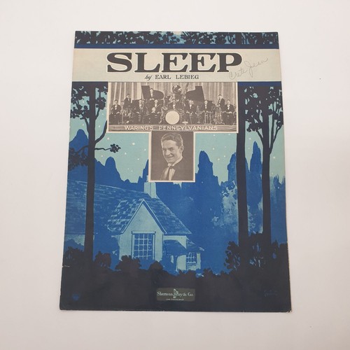 Vintage sheet music 1923 sleep - sheet,