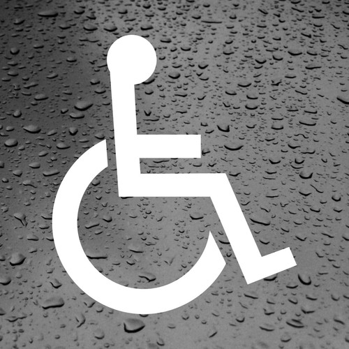 Disabled logo wheelchair car - wheelchair,
