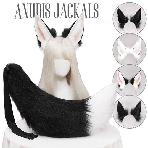 Faux fur fox wolf ears - fur,