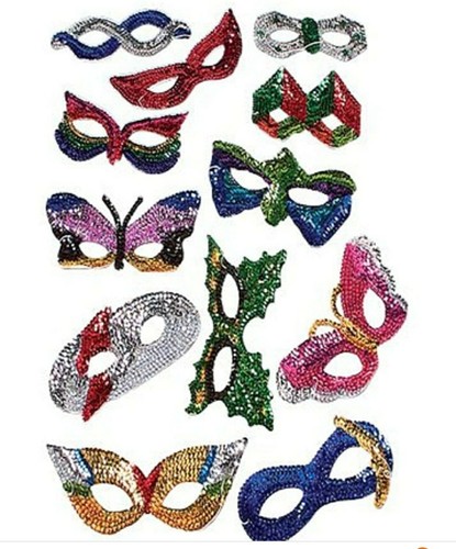 Sequin halloween party mask - 6,