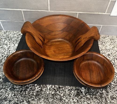 Wooden salad bowl - bowl, 7