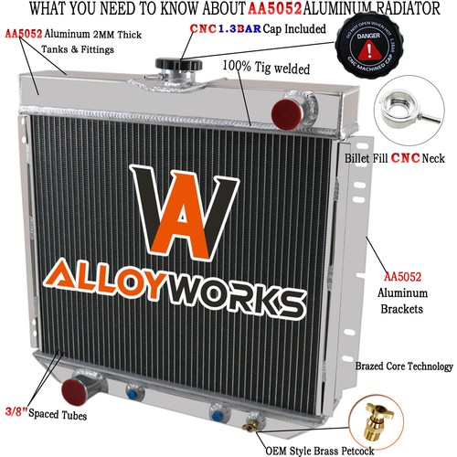 Row aluminum radiator for - 3,