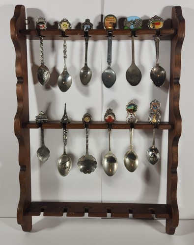 Vintage wooden wall spoon - vintage,