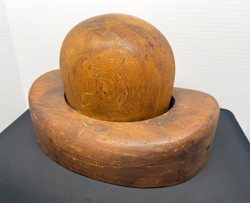 Antique wooden millinery - wooden, hat