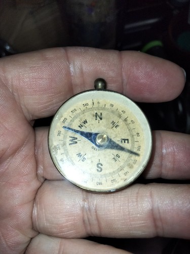 Ww1 brass compass nice - ww1,