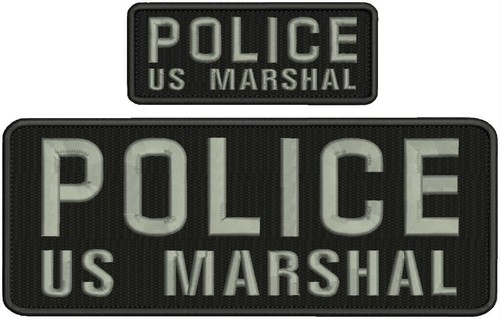 Police marshal embroidery - marshal,