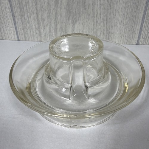 Vintage clear glass chicken - clear,