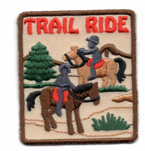 Trail ride iron patch - ride,