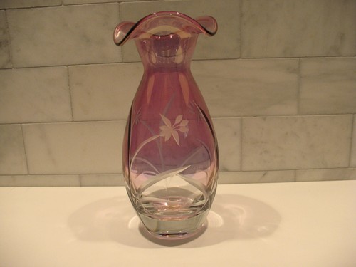 Lenox amethyst etched crystal - lenox,