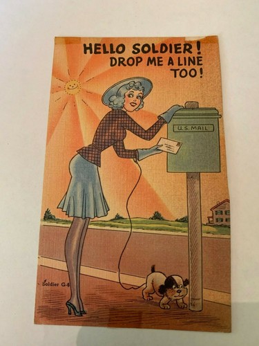 Vintage 1944 hello soldier - vintage,