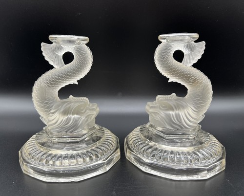 Satin frosted glass dolphin - glass,