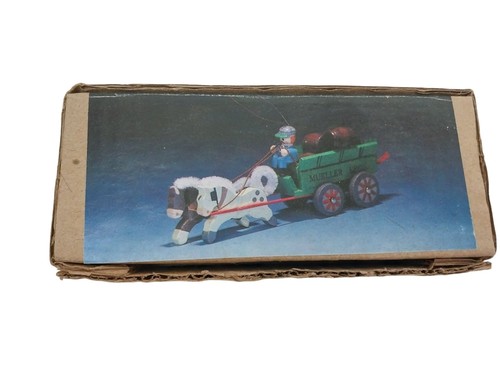 Kurt adler wooden horse drawn - kurt, horse-drawn