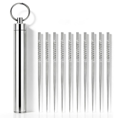 Pcs reusable metal - reusable,