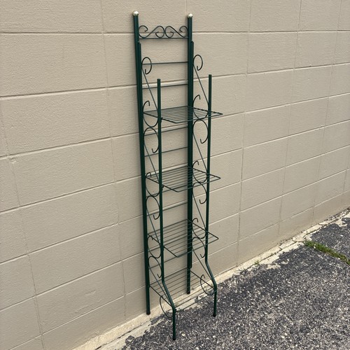 Vintage green metal tier - vintage, 4-tier