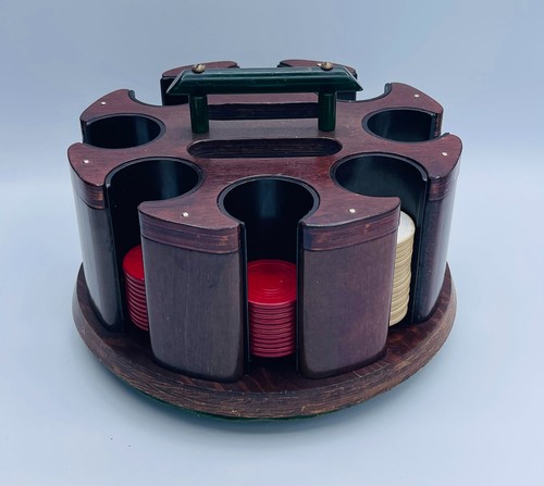 Vintage 1950s wood poker - 1950s,