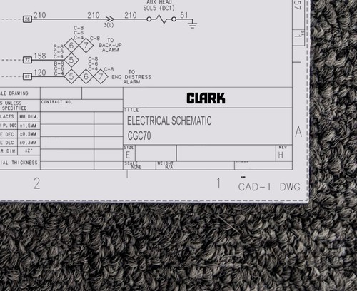 Clark cgc70 forklift lift - cgc70,