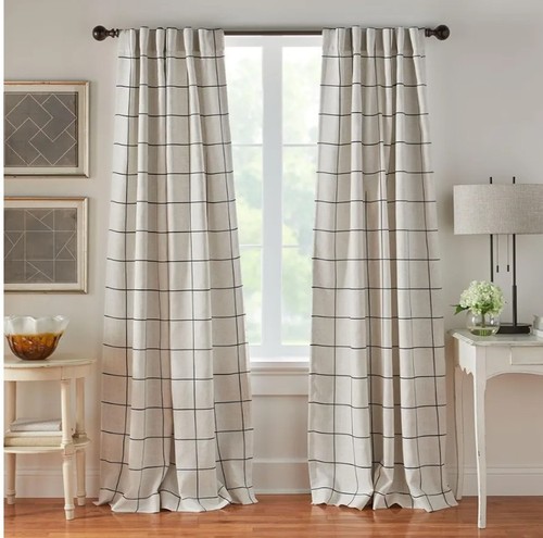 Window curtains poly linen - curtains, poly/linen